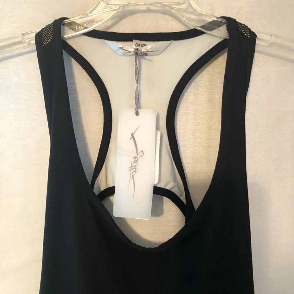 NWT X by Gottex Racerback Athletic Tank Black Ladies Med - Picture 4 of 14